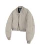 Vivabrown 85-Viva021 [2-Way] Ma-1 Crop Short Padded Jacket Beige