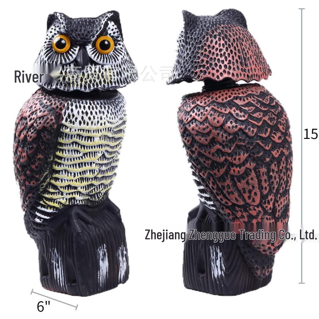 

Bobblehead Owl Ornament - Outdoor Garden and Yard Decoration, Bird Repellent & Mouse Scare, Hunting Lure