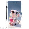 Elegante Portafoglio Colorato con Fiore Custodia per Telefono per Samsung Galaxy A27 5G SM-A276 A 27 Copertura in Pelle Flip Magnetica Carino Modello 3D Capa