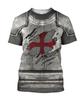 T-Shirts Ritter Mittelalterliche Rüstung 3D-Druck T-Shirt Kinder Rundhals Sommer Mode T-Shirt Junge Mädchen Unisex Hip Hop Lockere Kleidung