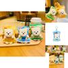 Adorable Plush Cartoon Bear Keychain Cute Couple Car Accessory Butter Bear