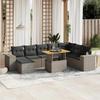 VidaXL Garden Lounge Set with Cushions 9 Pcs, Patio Sofas, Patio Furniture Set, Outdoor Furniture, Grey 3275965