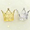 Cake Decoration Crown Heart Extra Small Circle 6 Diamond Alloy Mini Cartoon Small Toy Accessories Perfume Bottle Cap Decoration