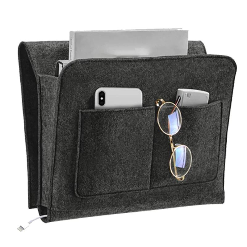 Многофункциональная сумка-органайзер на подлокотник противоскользящий органайзер для дивана-кровати с карманами для телефонакниг прочный тканевый подвесной контейнер чёрный 1760₽