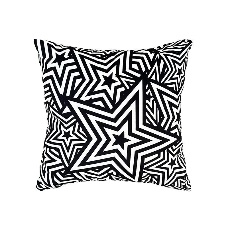 Geometric Star Pattern Pillowcase Dormitory Decoration Office Living Room Sofa Home Pillowcase