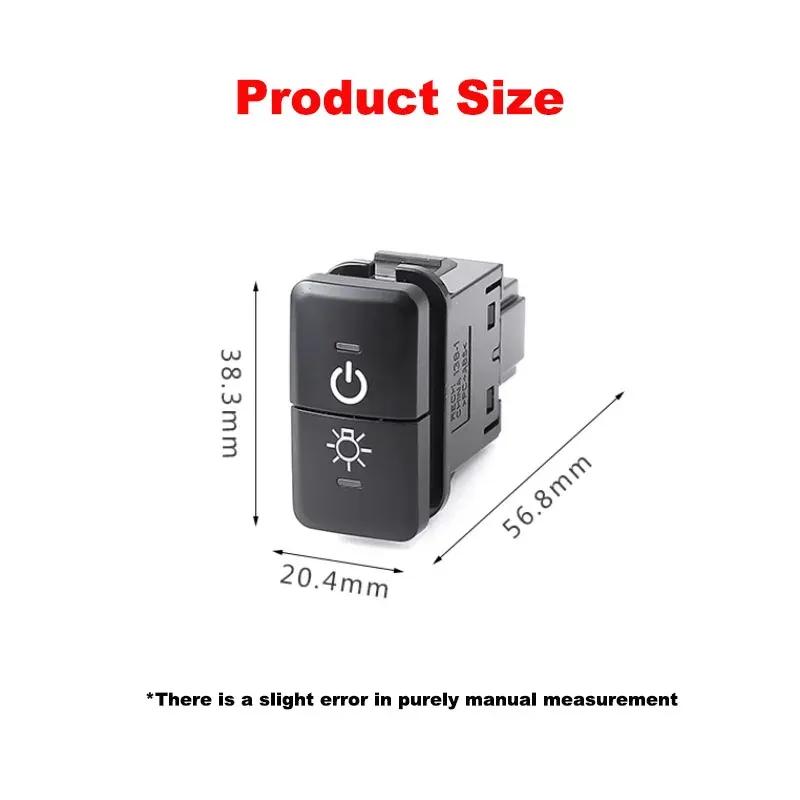 1PCS Car Dual Key Switch DRL LED fog light power supply Switch button With Connection Wire For Toyota old FJ Cruiser Prado LC120