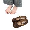Retro shallow single shoes women's spring and autumn new French evening shoes gentle soft flat Mary Jane shoes