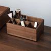 Black Walnut Multifunctional Storage Box Solid Wood Living Room Remote Control Desktop Storage Box Cosmetics Organizer Box