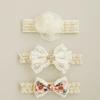 Baby Headbands Elastic Girl Hair Bands Newborn Infant Accessories Photography Props Headwear Princess Lace Florwers Bowknot  Fit for 0-24 Months