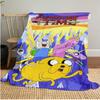 Adventure Time Soft Comfortable All Seasons Blanket Sofa Office Naps Blanket Outdoor Travel Throw Perfect Gift
