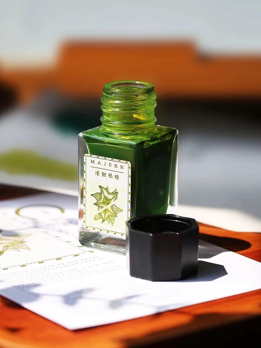 

MAJOHN 18/50ml Fountain Pen Ink Cartridge Refill Various Color Glass Bottled Ink Refill Stationery Office School Ink Supplies