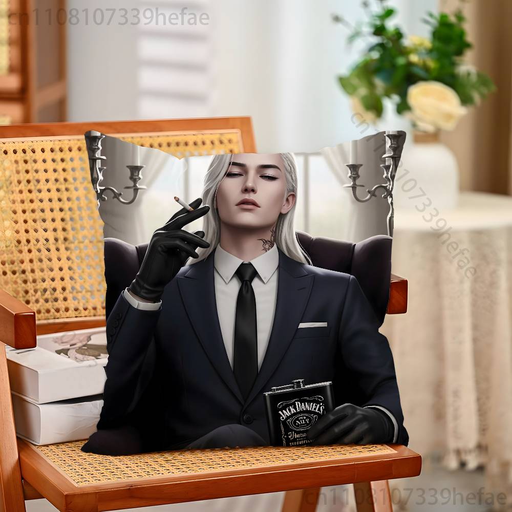 Game Romance Clubs Pillow Cases for Bedroom Living Room Sofa Home Decor Polyester Cushion Cover with Zipper