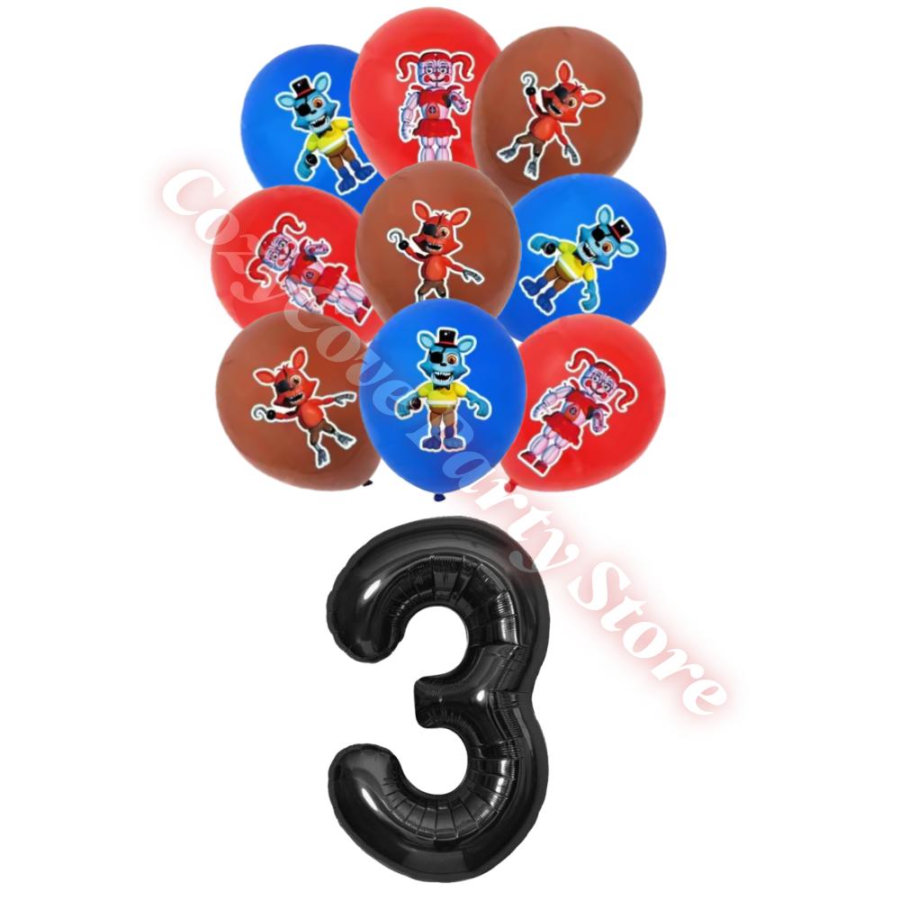 Neltoned Birthday Party Decoration Cups Plates Cake Topper Balloons For Kids Party Favors Freddyed Bear Gifts By Fnafs