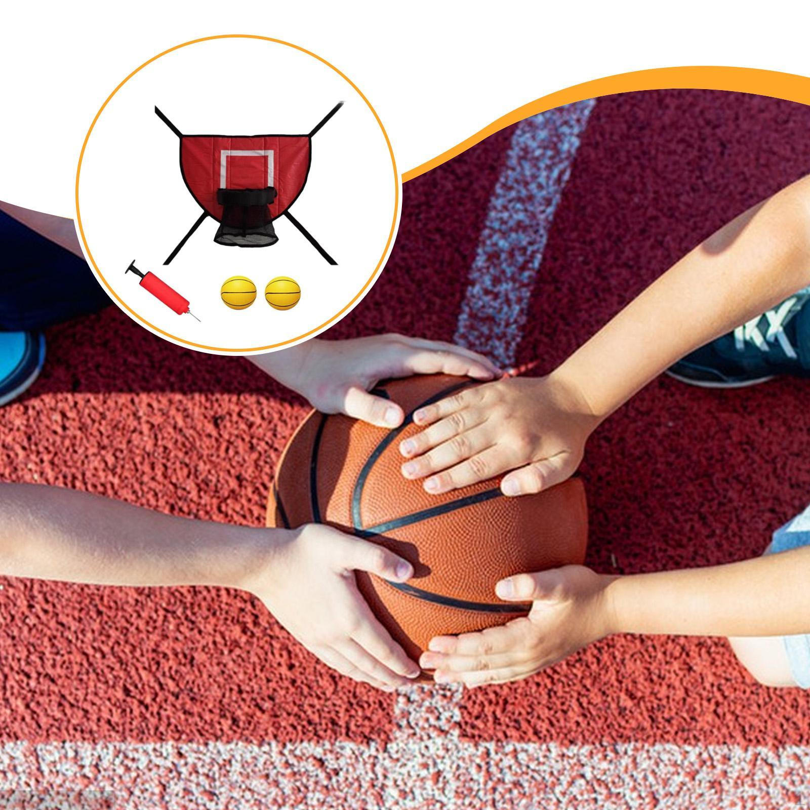 

Basketball Hoop for Trampoline Frame Attachment Accessories синій