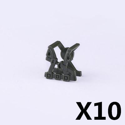 MOC Military Figures Accessories Building Blocks Helmet Night Vision Vest Knee Pads Tactical Belt Protective Mask Toys Kids J068