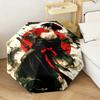 1PC Samurai Sunset Blossoms Automatic Umbrella - Suitable Travel Outdoor Portable Umbrella Birthday Gift Daily Essentials
