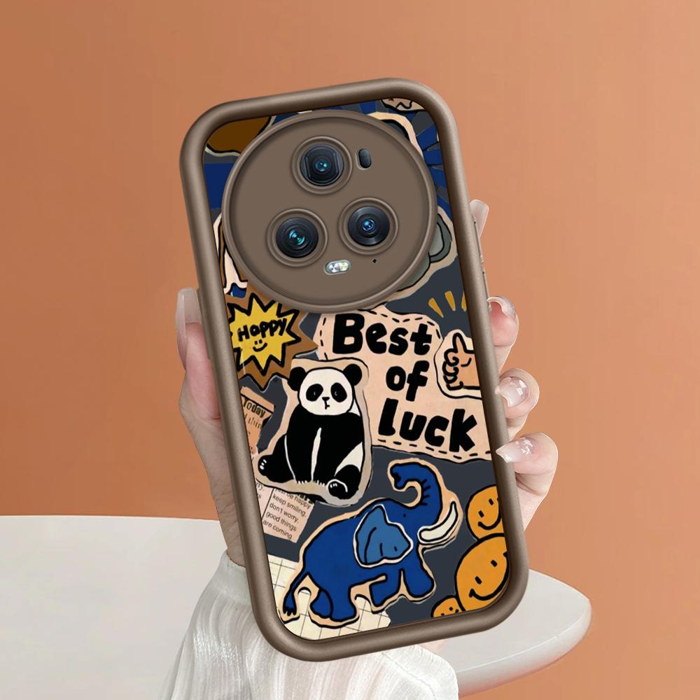 Soft Silicone Square Ladder Printing Pattern Phone Casing Full Cover Camera Shockproof Protection Rubber Case for Huawei Honor