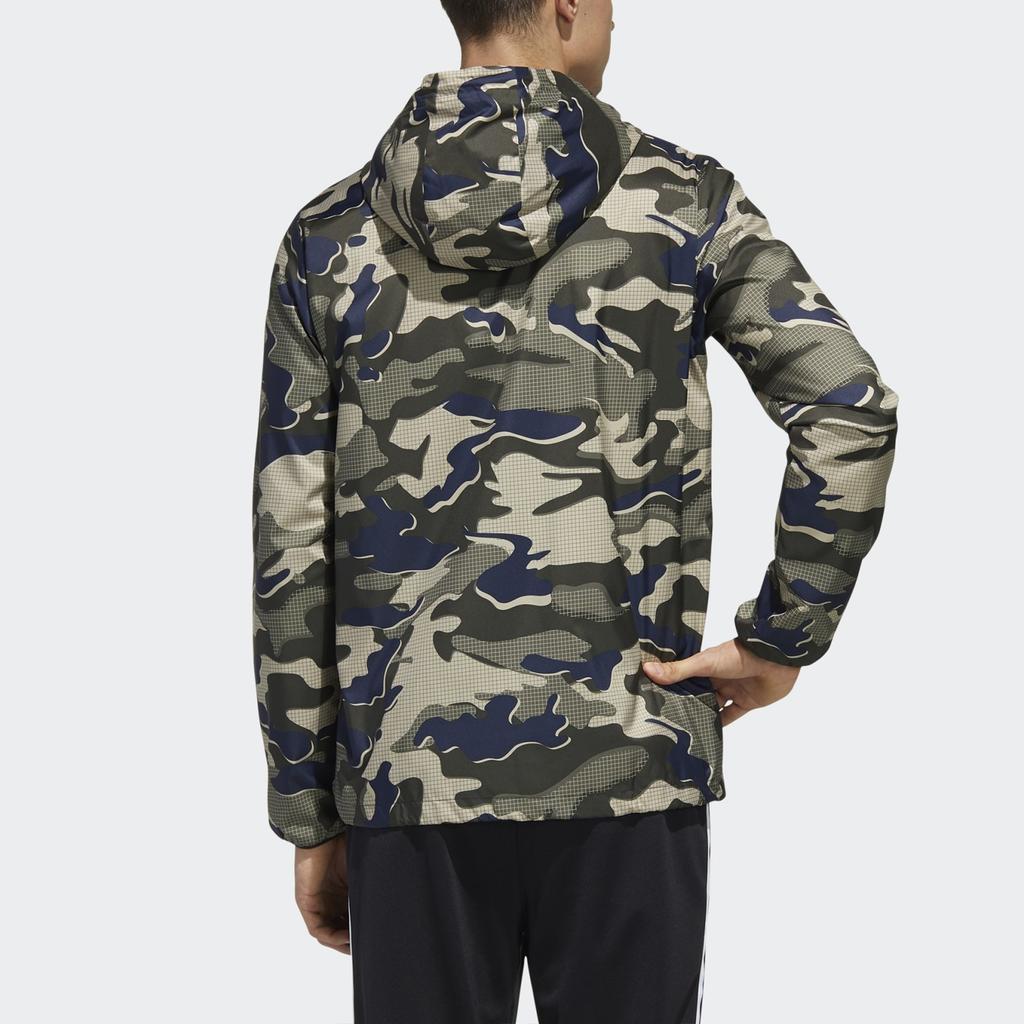 adidas Mh Wb Camo Camouflage Sports Hooded Jacket Asia Edition Camouflage Men's GF3966