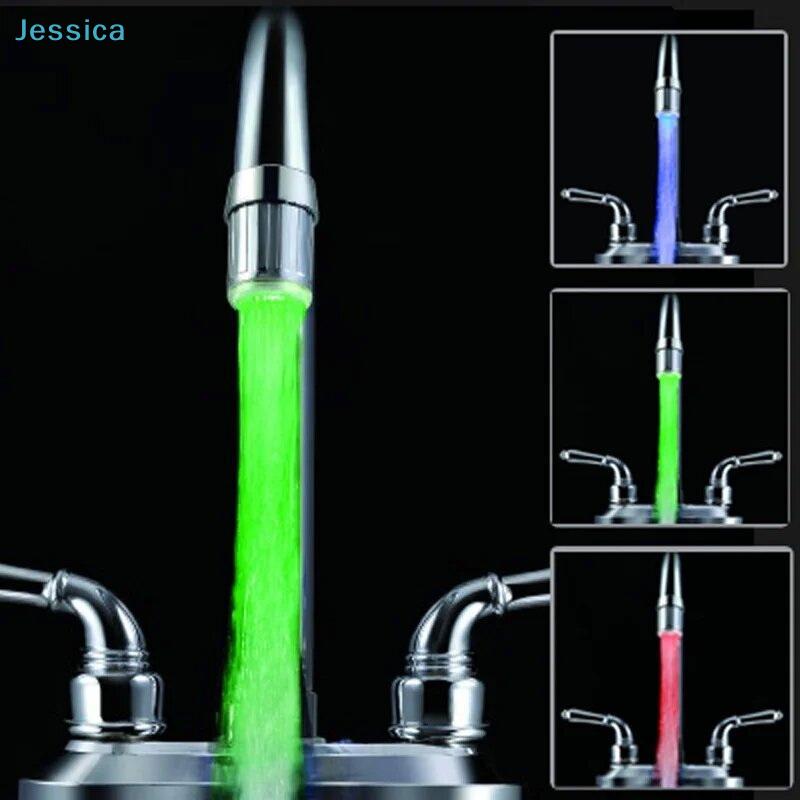 LED Water Faucet Light - Color Changing Temperature Sensor Faucet Light for Kitchen Sink & Bathroom Shower