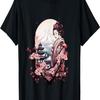 Geisha mit Berg Fuji und Pagode Kirschblüte T-Shirt(51)
