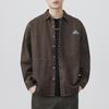 Primavera Nuovo Retro Giapponese da Uomo Largo Manica Lunga Casual Cotone Camicia da Lavoro Americana
