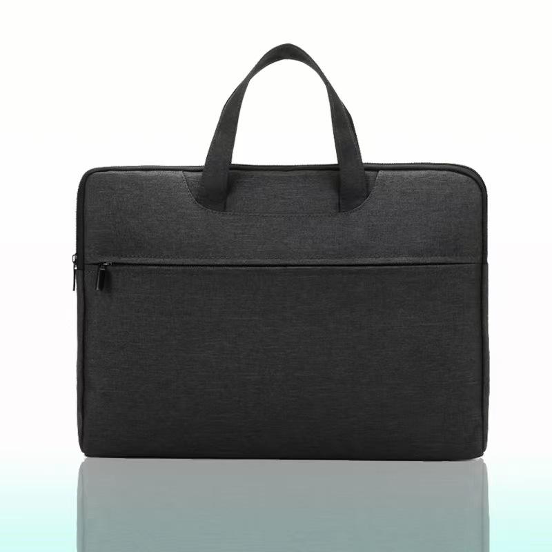 Portable Logo-Printed Briefcase for Conferences - Unisex Document Bag