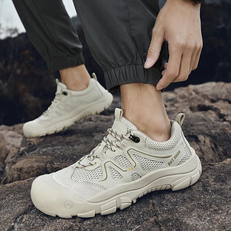 Lichte Heren Mesh Wandelschoenen - Zomer, Ademend, Zachte Zool, Casual Sport Buitenschoenen