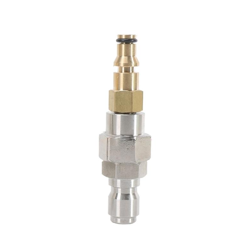 Quick Release Connect Adapter for High Pressure Washer 9mm Hose Universal Compatibility Leak Proof Seal Copper Design
