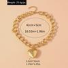 Cool Gold Color Metal Love Heart Pendant Necklace for Women Steampunk Necklace Chain Party Club Jewelry Gifts