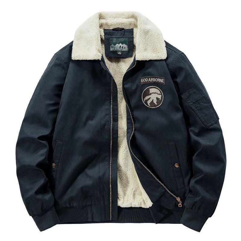 Cotton-padded Clothes Winter Plush Thickened Fur Collar Cotton-padded Clothes Plush Cotton-padded Jackets