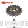 428# 17mm Front Engine Sprocket 10 11 12 13 14 15 16 17 18 19T Tooth For Dirt Pit Bike ATV Quad Go Kart Buggy Scooter Motorcycle
