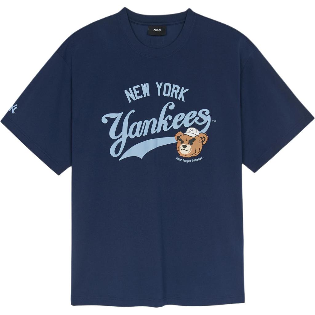 New MLB T Shirts Unisex Marine Blue 3ATSE0253-50NYS