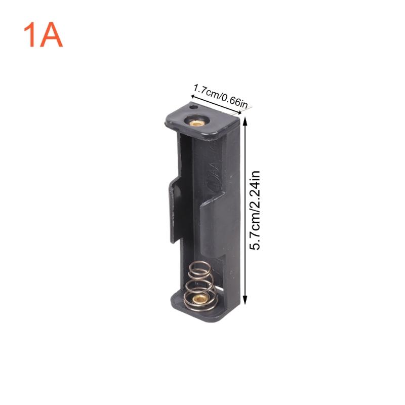 Compact 2A Battery Holder With Solderable Contacts Lightweight Design For Flashlights Portable Electronics