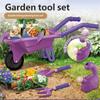 Kids Gardening Set for Beach Park and Home Adventures Promoting Creativity and Family Bonding with Rake Cart Shovel