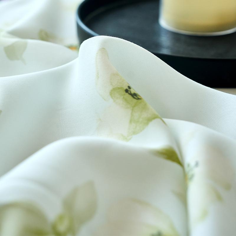 Lyocell Tencel Bed Sheet Flower Series Printed Double Top King Sheets for Girls Boys Kids Single Queen King Size Bed Linen