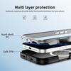 For iPhone 16 Pro Case Compatible with MagSafe Lens Frame Kickstand TPU + PC Shockproof Phone Cover