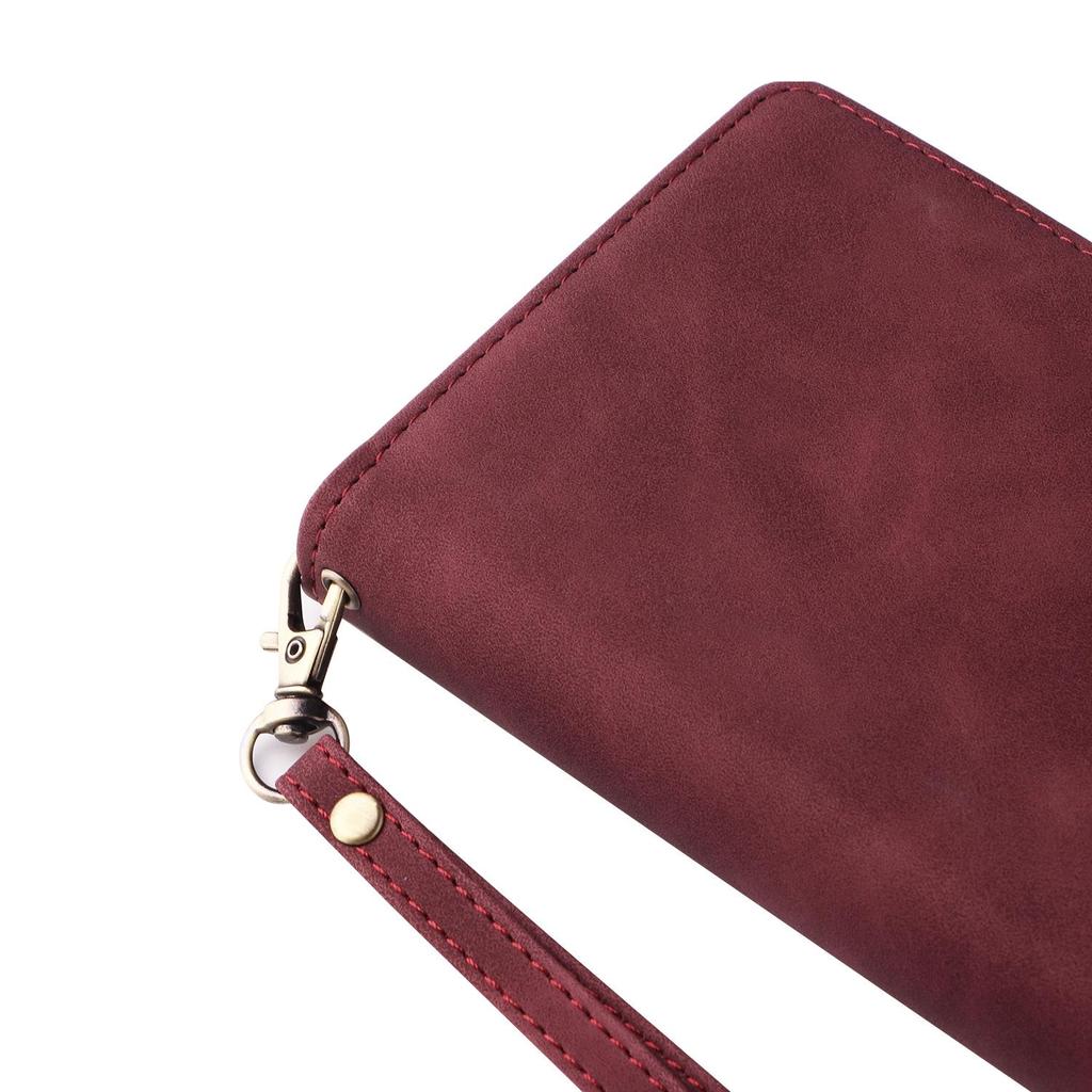 Samsung S25 EDGE Multi-Card Zipper Leather Case with Card Slot for S24FE/Note20
