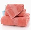 Soft Pure Cotton Bath Towel Set - 3-Piece Absorbent Combed Towels