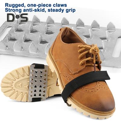 2 Pairs of Ice Cleats Grippers Anti-Skid Crampon Traction Cleats 26 Teeth Traction Grips Spikes Ice Cleat for Shoes And Boots