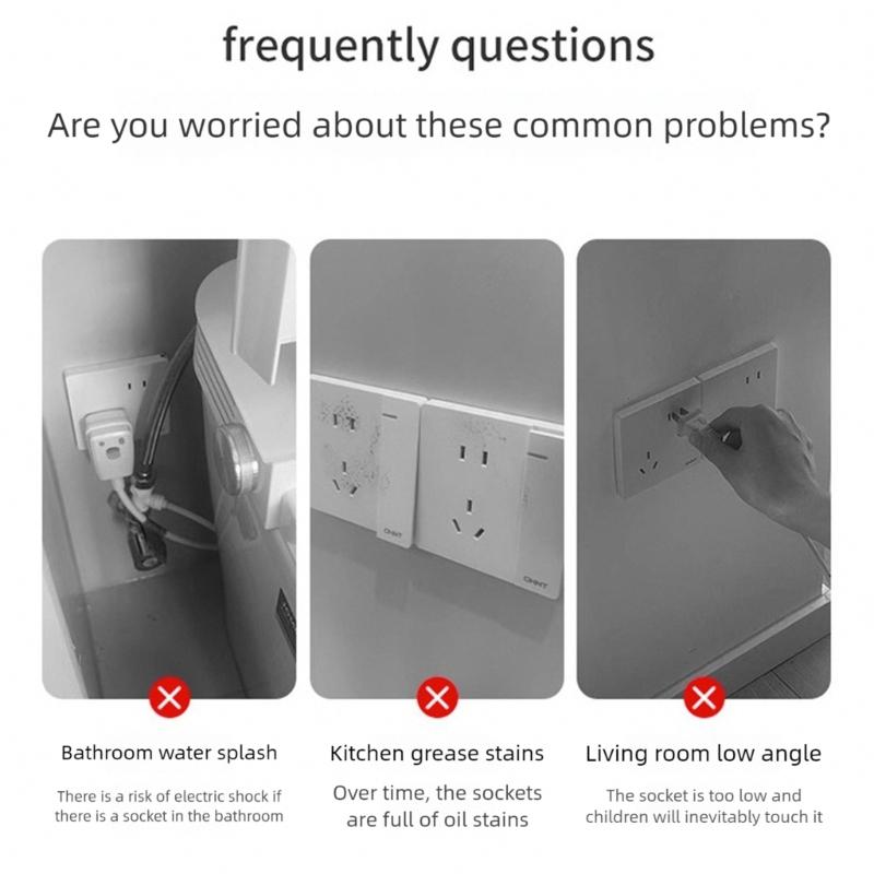 86 Type 2 Gang Outdoor Socket Waterproof Box Plastic Electrical Outlet Cover Receptacle Protectors Socket Case Box