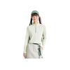 Li Ning CF Comfort Letter Splicing Color Block Stand Collar Casual Simple Long Sleeve T-Shirt Women Tops ATLV208-2