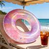 1PC PVC Inflatable Swimming Ring Pink Sparkle Pool Floats Tube for Summer Pool Beach Lake