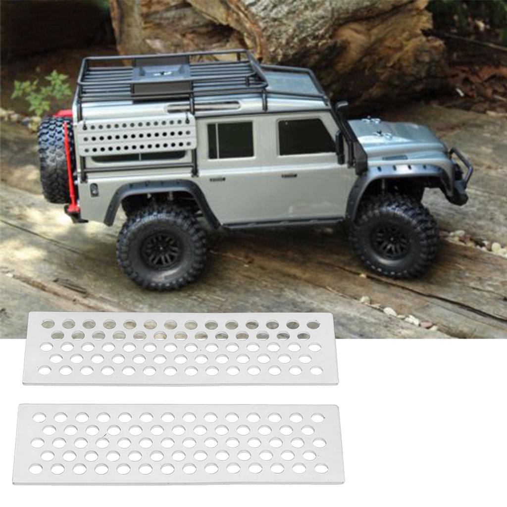 2pcsCelsiusset Aluminium Sand Ladders Recovery Board Ramp Tool for 1Celsius10 RC Crawler(Black)