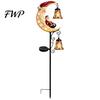Weather Resistant Garden Pathway Lights Solar Christmas Stake Light, 31.5 Inch Santa Snowman LED Lights, Waterproof Metal Yard Decorations Landscape