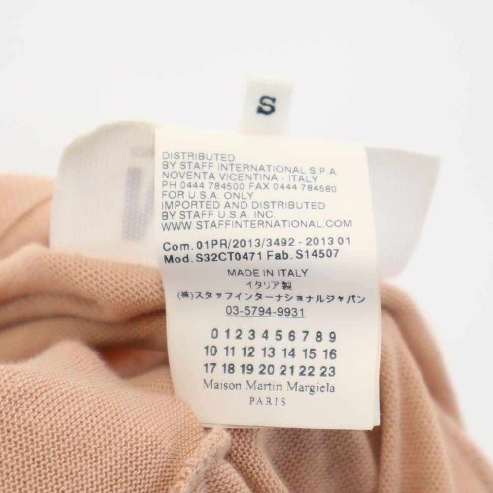Maison Martin Margiela Made In Italy No Sleeve V-neck Cotton Knit One Piece Women Used