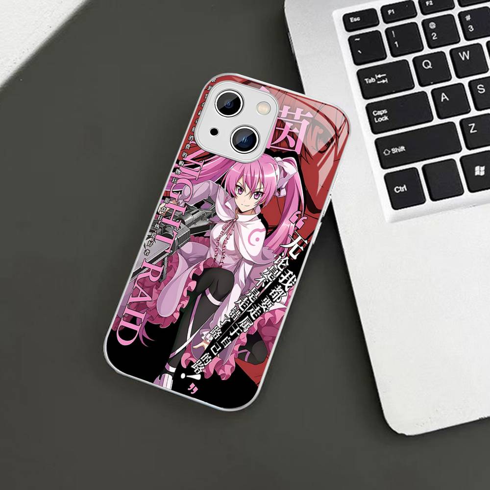 Japanese Anime Akame Ga KILL Tempered Glass For Iphone 14 13 12 11 Pro Mini XS MAX 14Plus X XS XR Cover