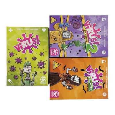 1 stuks Virus 1 2 3 Bordspel Het Besmettelijk Leuke Kaartspel Spaanse Engelse Versie Party Spel voor Plezier Familie Spel