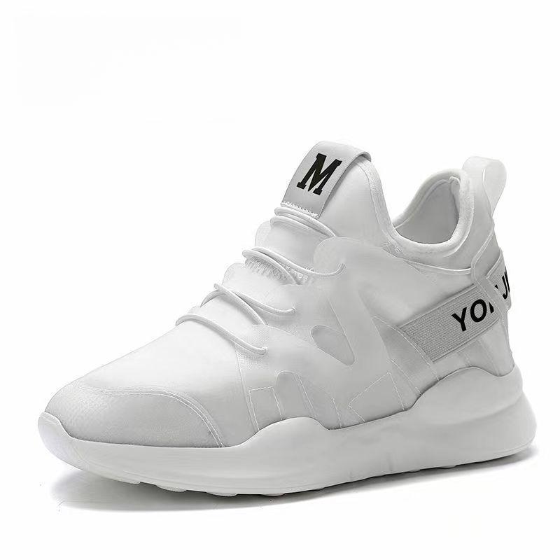 Mesh Shoes Women's Invisible Height Increasing Sports Shoes Running Shoes Summer Breathable Shallow Mouth Breathable White Shoes