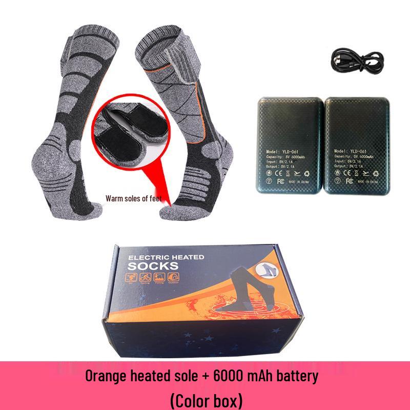 Rechargeable Electric Heated Socks - Unisex Winter Foot Warmers