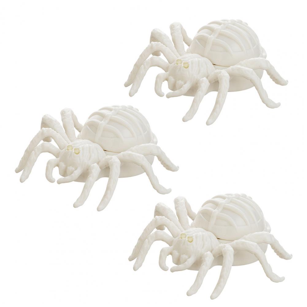 2/3/5Pcs Halloween Glowing Light Two-Color LED Spider Shape Night Light Portable Haunted House Halloween Decoration